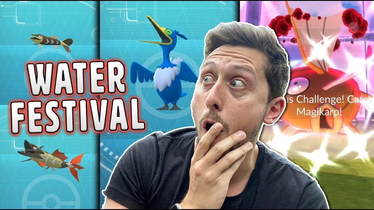 INSANE Stardust & XP! Pokémon GO's Water Festival Is WILD! Cramorant AND Arrokuda DEBUT! background