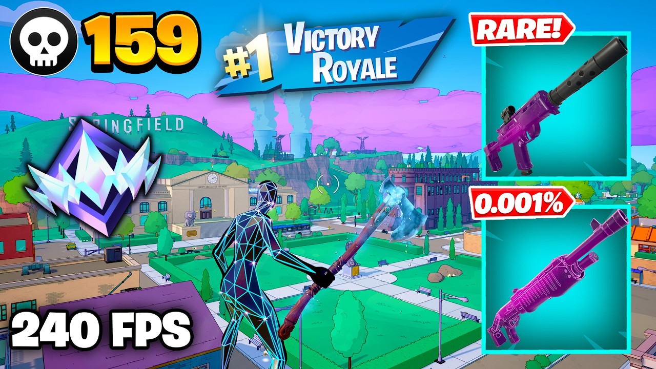 159 Elimination "RANKED RELOAD" Gameplay Wins (Fortnite Chapter 7 Keyboard & Mouse) background