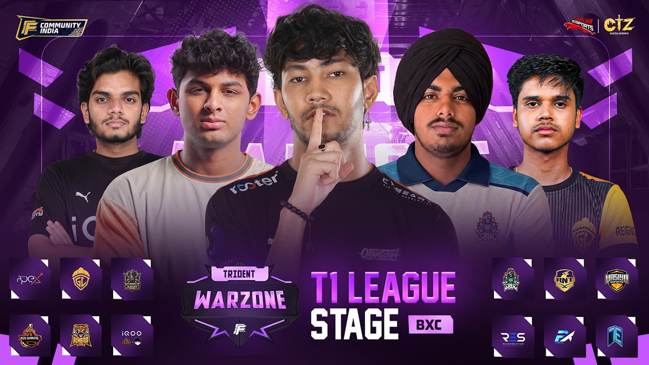 || TW - T1 LEAGUE STAGE || CLUTZA ESPORTS || JAGUAR ESPORTS || TAG, RNTX, GODL, NG & many more background
