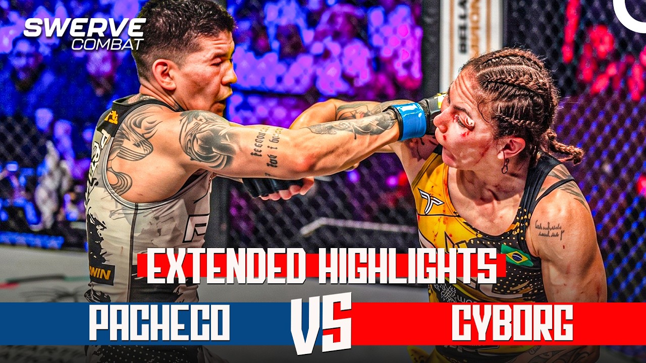 THE ULTIMATE FEATHERWEIGHT WAR! đ„Cris Cyborg vs Larissa Pacheco background