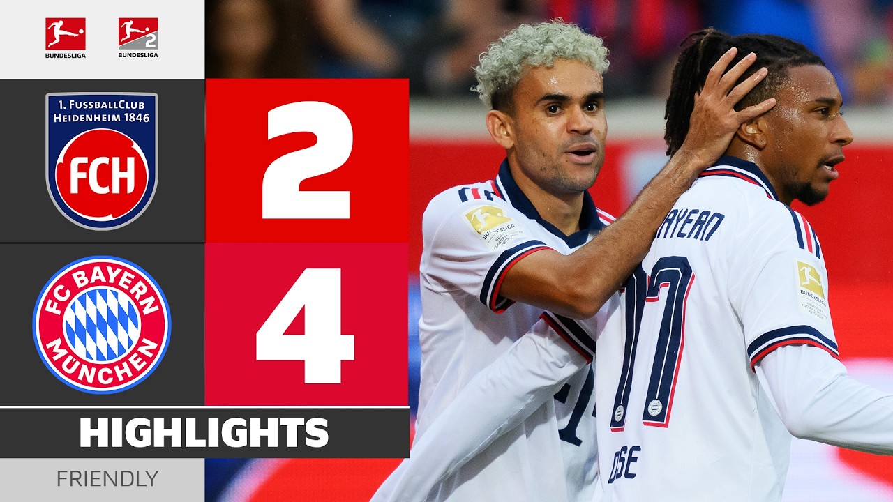 1. FC Heidenheim vs. FC Bayern München 2-4 | Highlights Friendly Match background