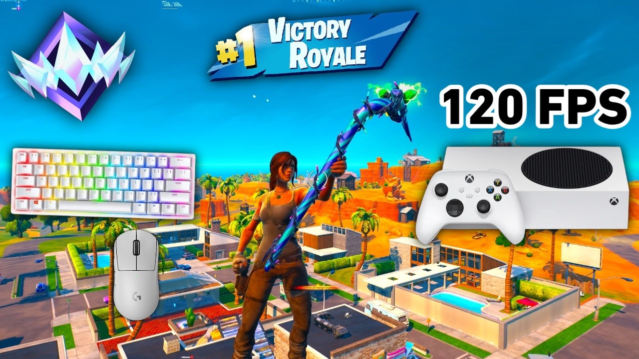 Fortnite Unreal Ranked Reload On Xbox Series S | Keyboard & Mouse Gameplay | 120 FPS | 4K background