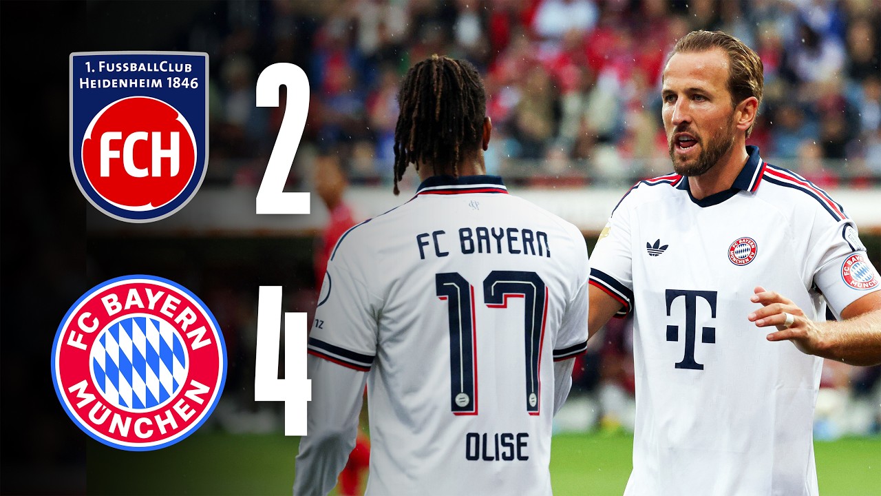 Win in the final friendly match | FC Heidenheim - FC Bayern | Highlights background