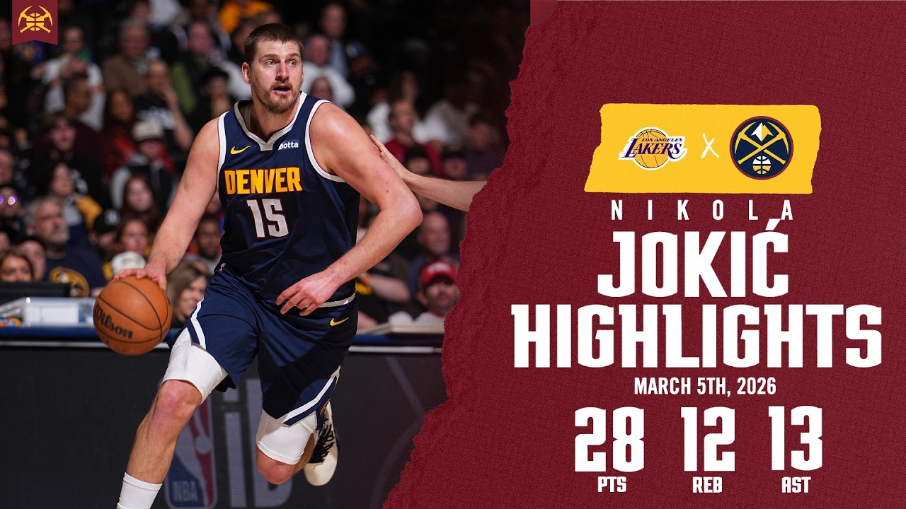 Nikola Jokić 23RD TRIPLE-DOUBLE | Highlights vs. Lakers background
