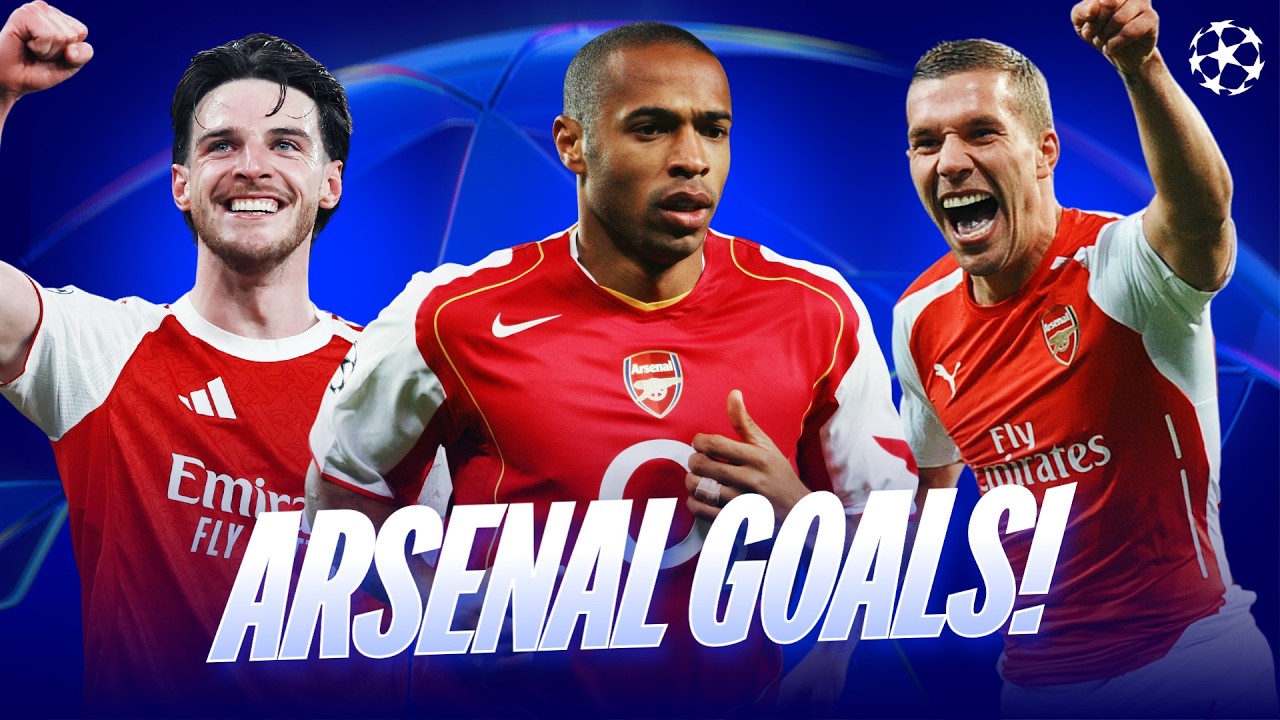 BEST Arsenal Champions League Goals Of All Time! background
