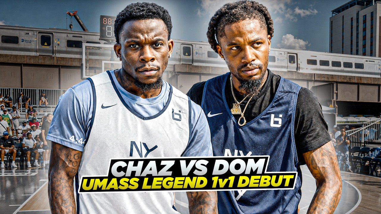 Left Hand Dom 1v1 vs One of UMass’ GREATEST Guards Ever... | Chaz Williams 1v1 DEBUT background