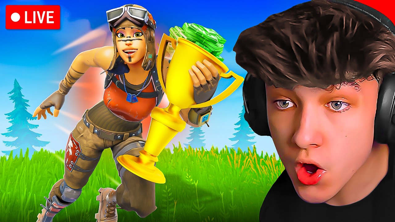🔴LIVE! - WINNING *LAST* TOURNAMENT OF THE FORTNITE SEASON! background