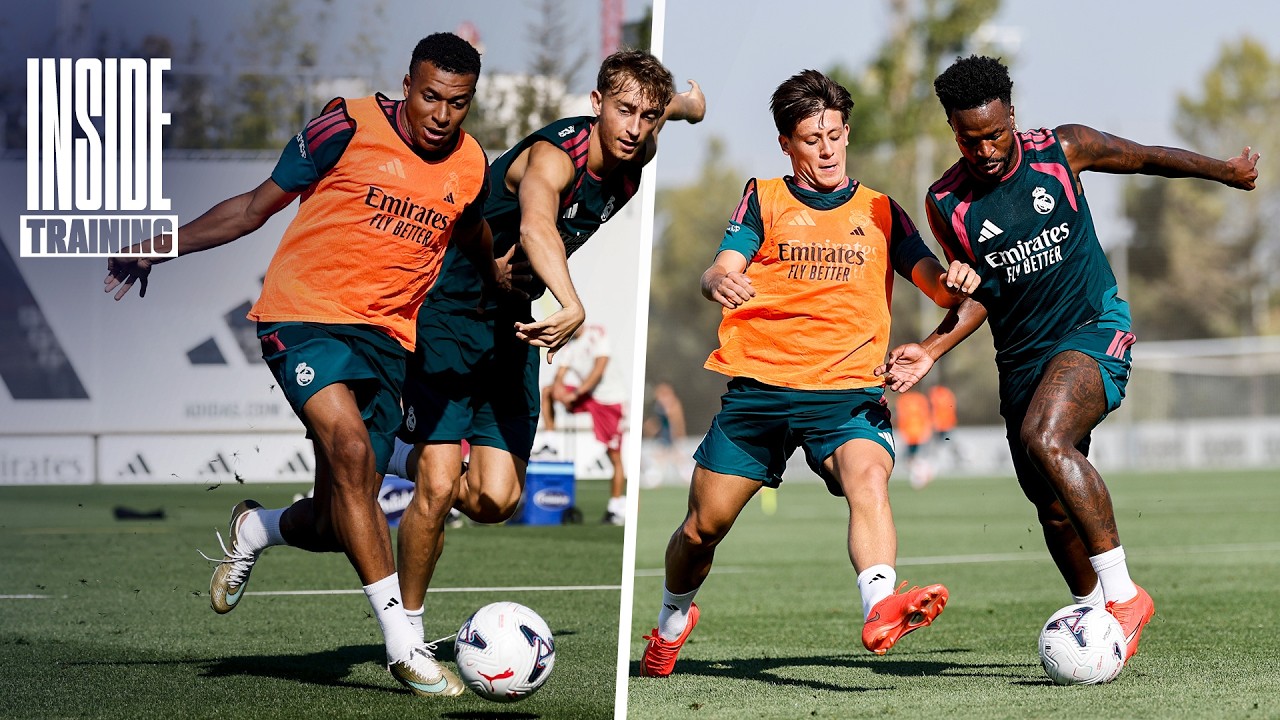 MBAPPÉ'S GOAL OF THE DAY! 🔥 | Real Madrid Inside Training background