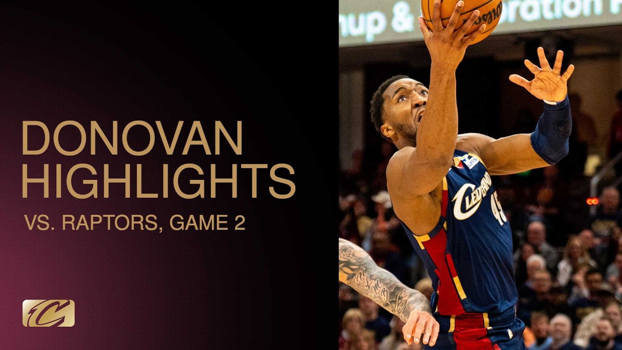Cavs vs Raptors | Donovan Mitchell Highlights | 04.20.2026 background