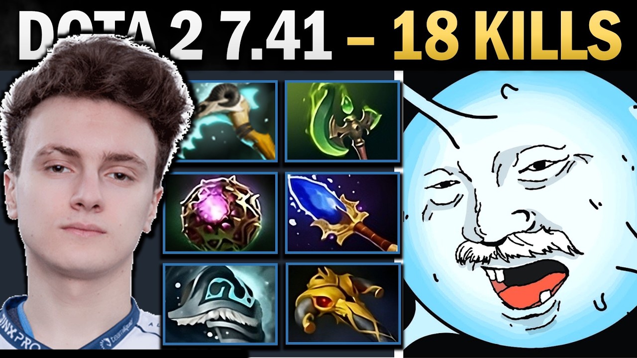 Io Dota 2 7.41 with 18 Kills and Aghanims - Dota 2 Gameplay background