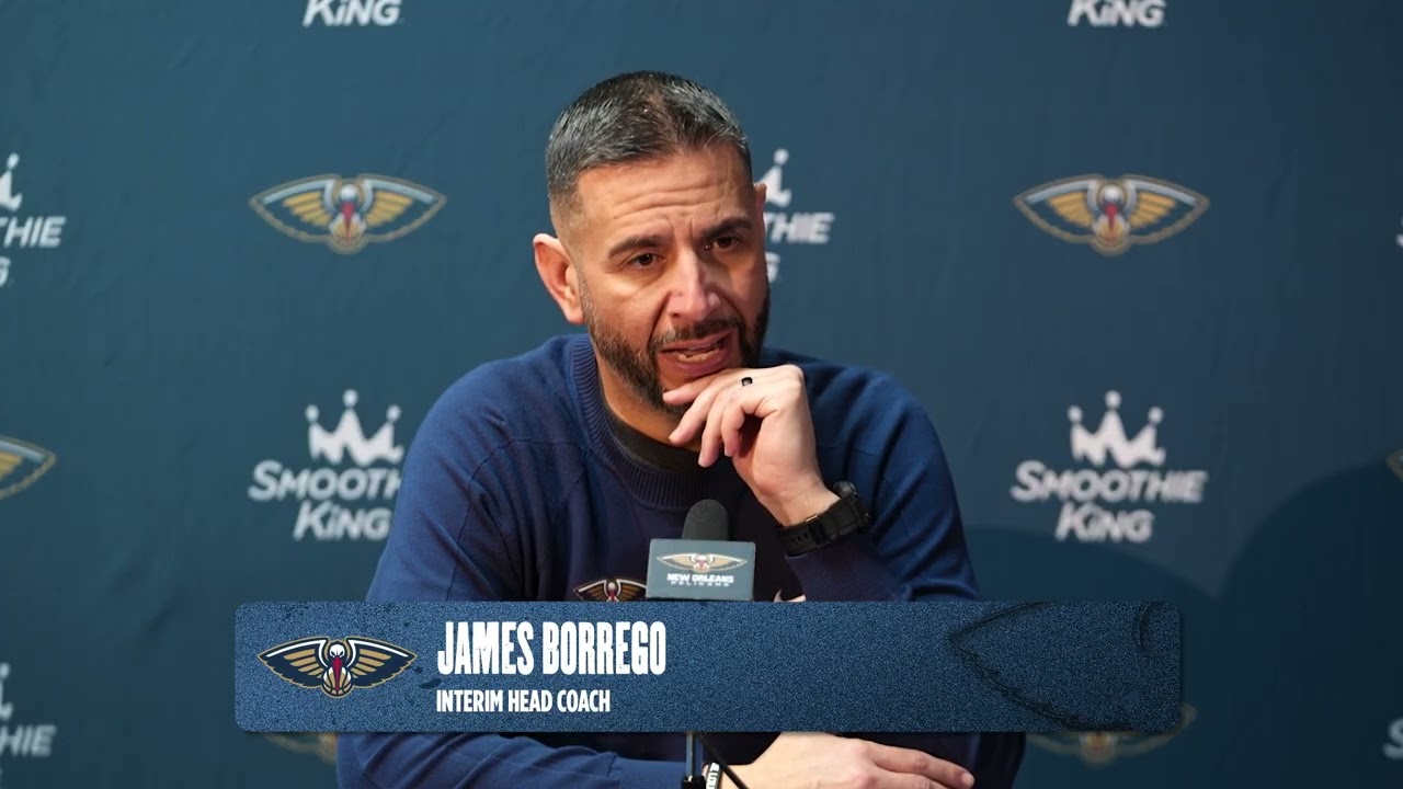 James Borrego | Pelicans-Bucks Postgame Interview 2/20/2026 background