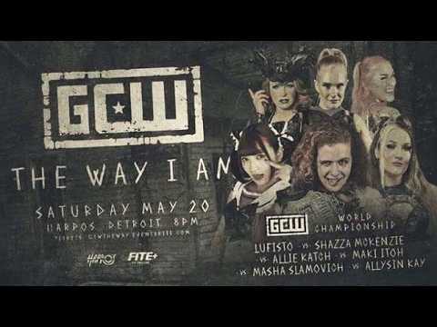 2023 - LuFisto Vs Masha Slamovich Vs Allysin Kay Vs Shazza Mackenzie Vs Maki Itoh - GCW World Champ. background