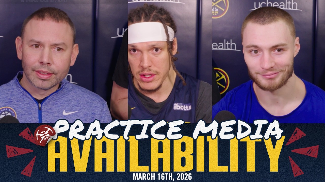 Denver Nuggets Practice Media Prior To 76ers | 3/16/26 ๐ background