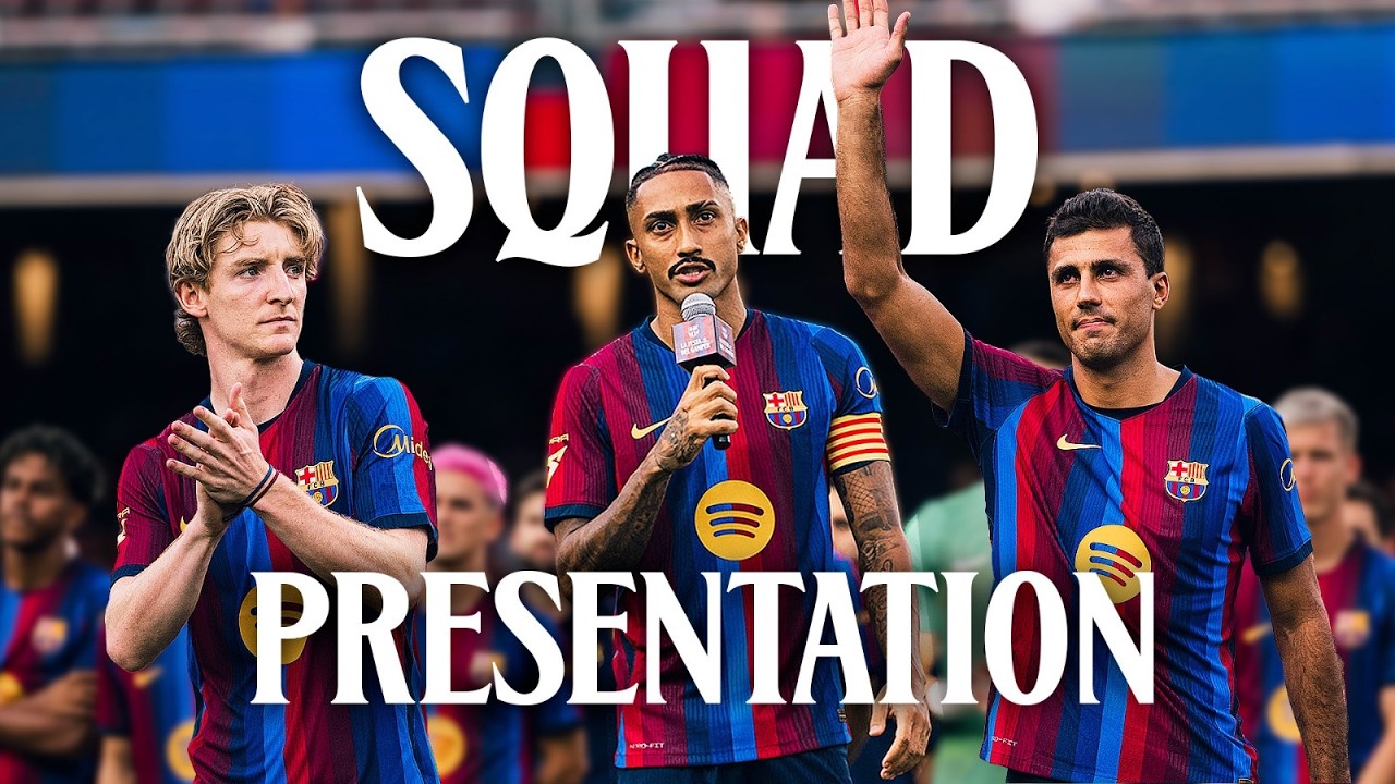 💥 2026/2027 SQUAD PRESENTATION & SPEECHES | FC Barcelona 🔵🔴 background