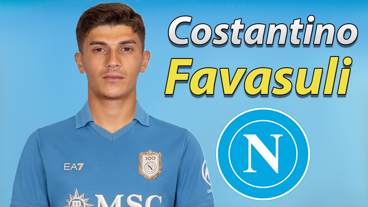 Costantino Favasuli ● Welcome to Napoli 2026 🔵🇮🇹 Best Skills, Tackles & Assists background