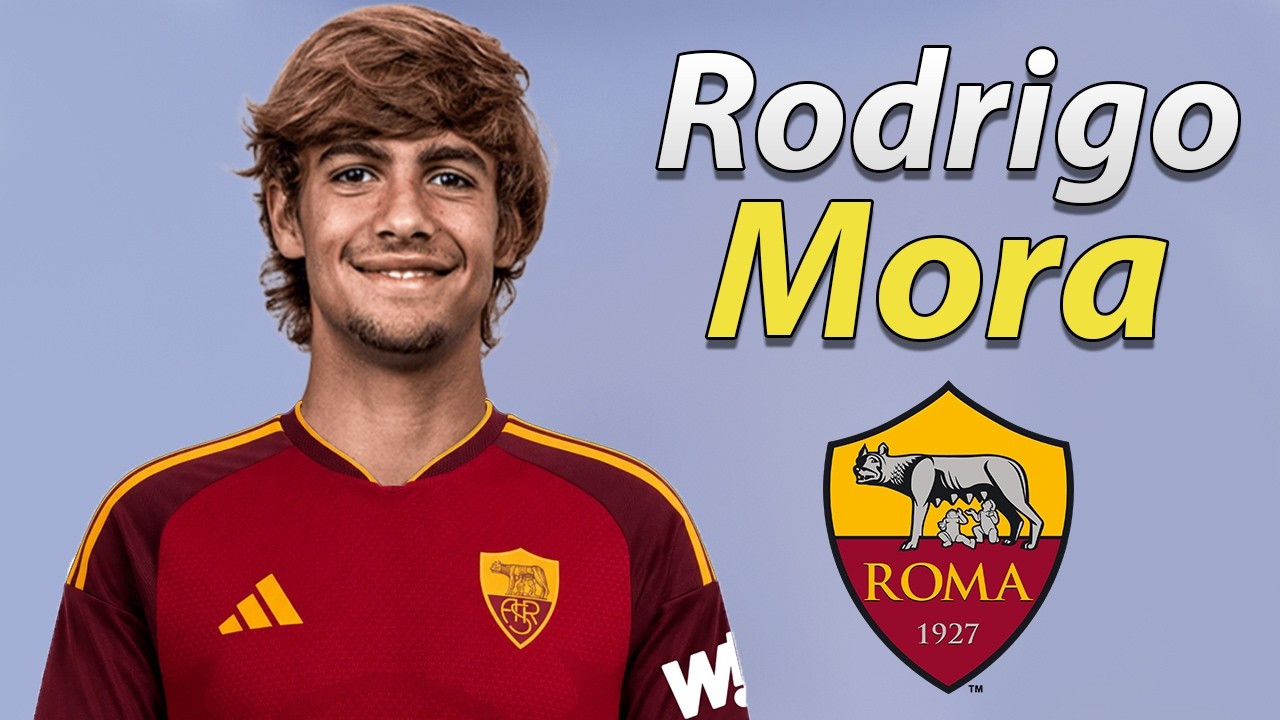 Rodrigo Mora ● Welcome to AS Roma 2026 🟡🔴🇵🇹 Best Goals, Skills & Assists background