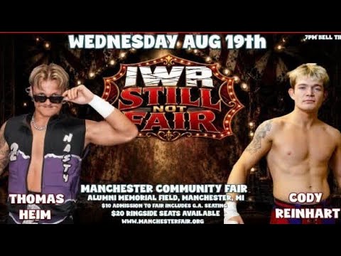 IWR: Thomas Heim vs. Riley Reinhart 8/19/26 background