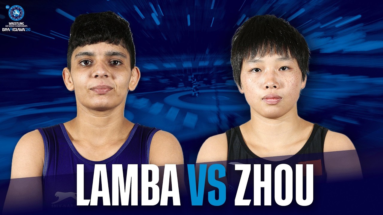 The craziest last 30 second of a match at the U20 Worlds | Hansika LAMBA (IND) vs. Meilin ZHOU (CHN) background