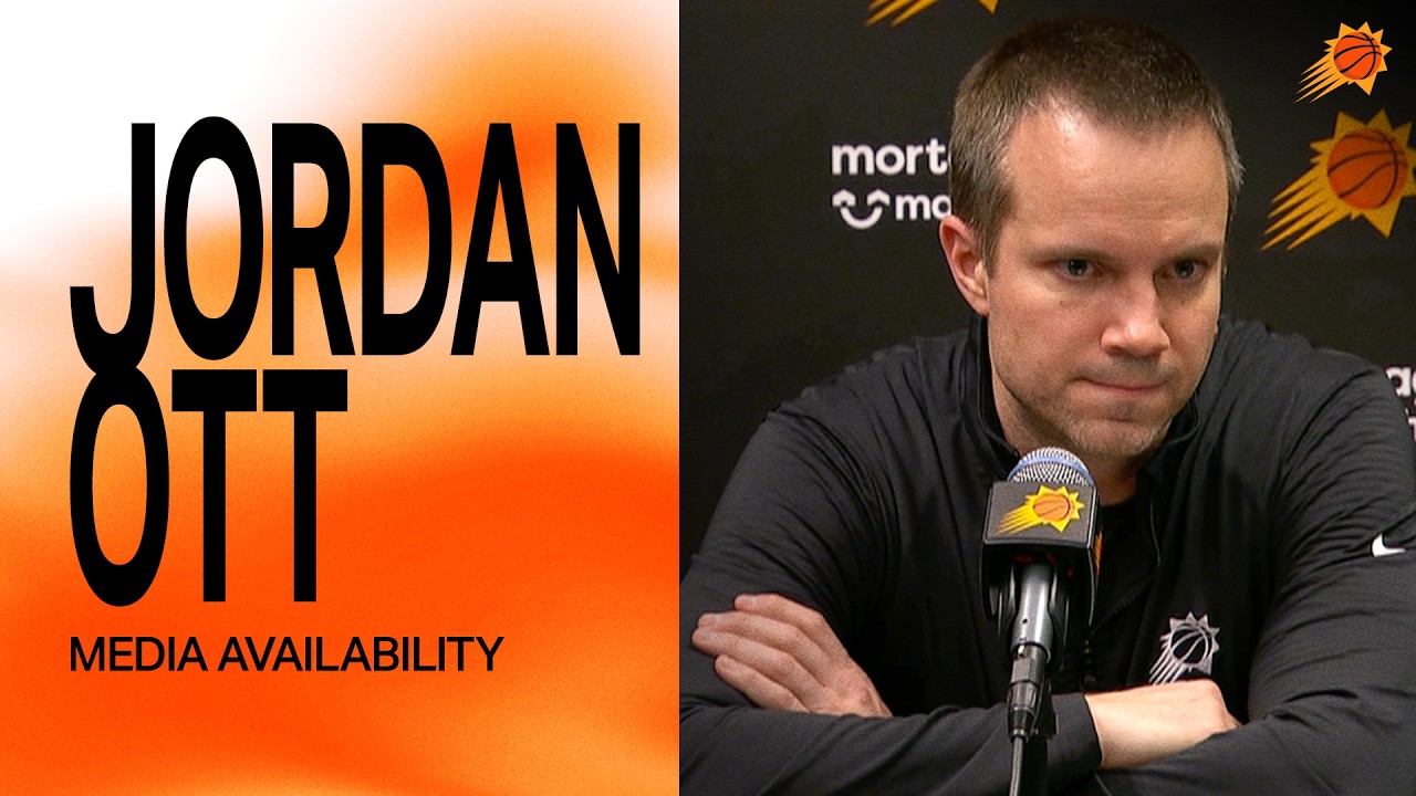 Head Coach Jordan Ott Postgame Media Availability | Phoenix Suns | 3-10-26 background