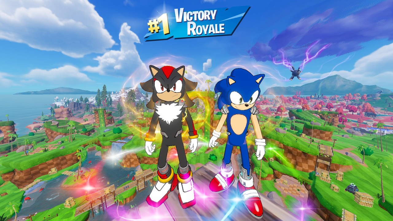 NEW Shadow the Hedgehog Fortnite Skin Gameplay (Fortnite Chapter 7 Season 4) background