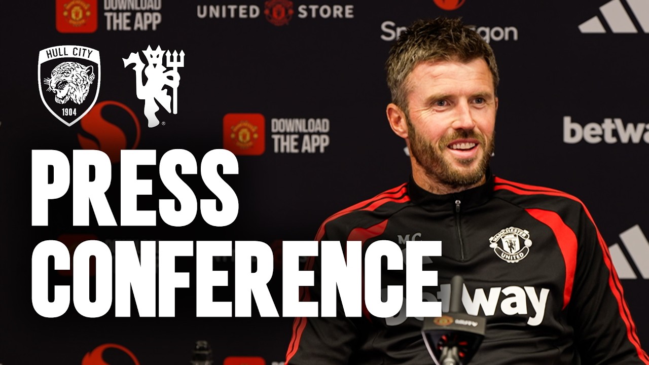 "Looking Forward To The First Game" | Michael Carrick Pre-Hull City | Press Conference background