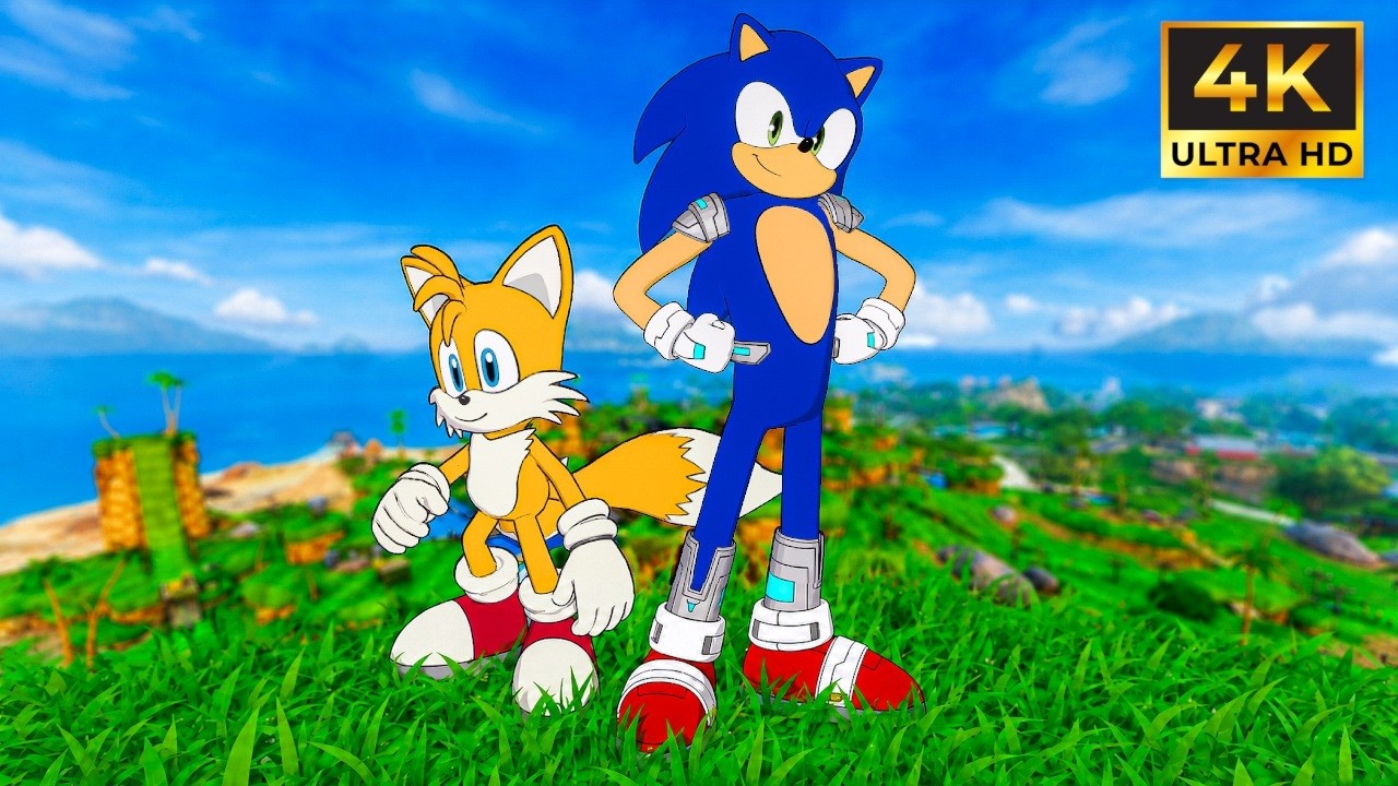 FORTNITE - SONIC THE HEDGEHOG GAMEPLAY (4K) background