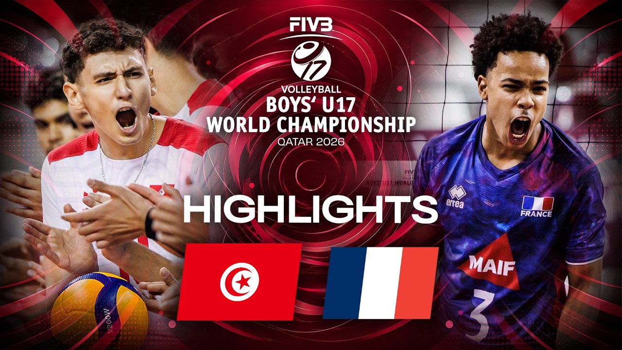 Tunisia 🇹🇳 vs. France 🇫🇷 - Highlights | Pool Play | Boy's U17 World Championship background