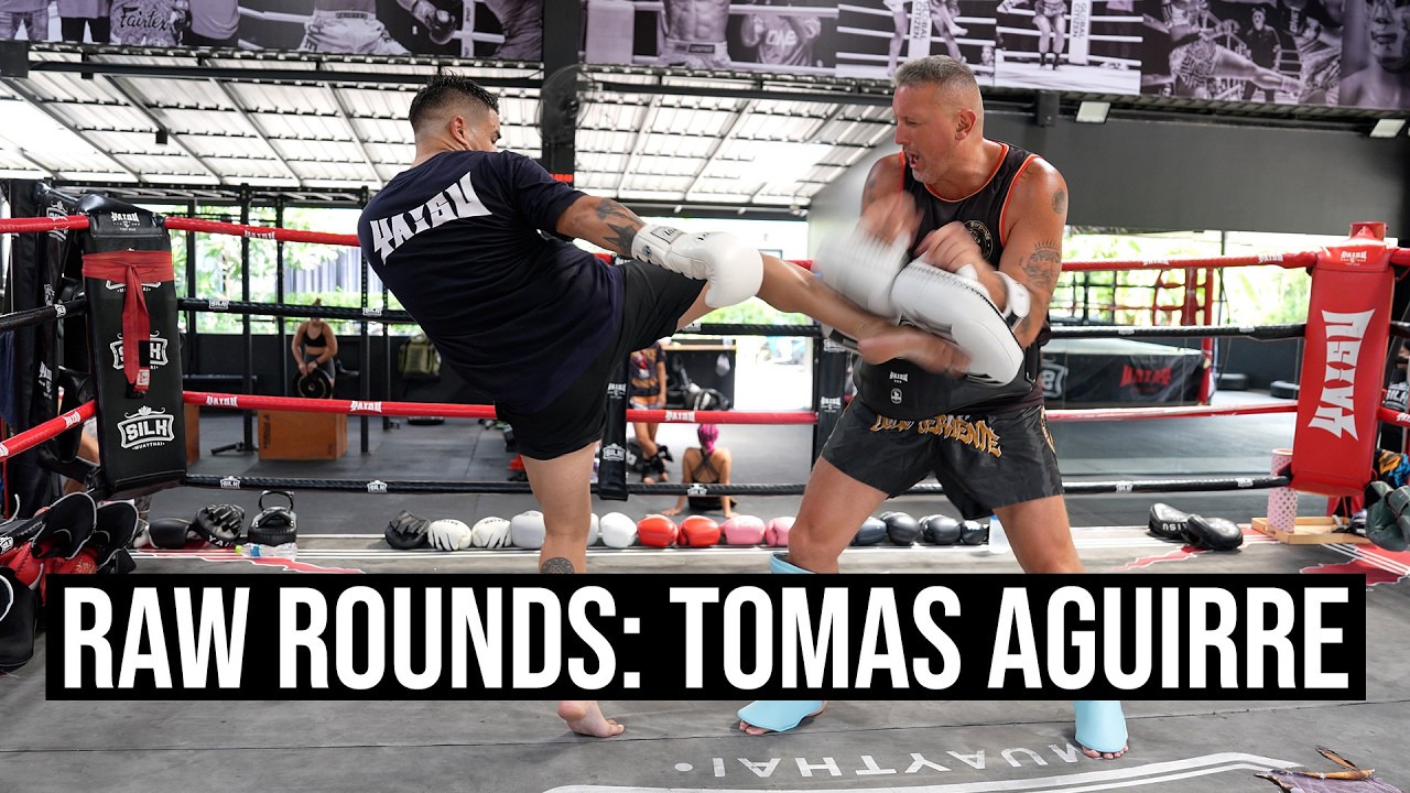 Raw Rounds: Tomas Aguirre - Muay Thai Pad Work background