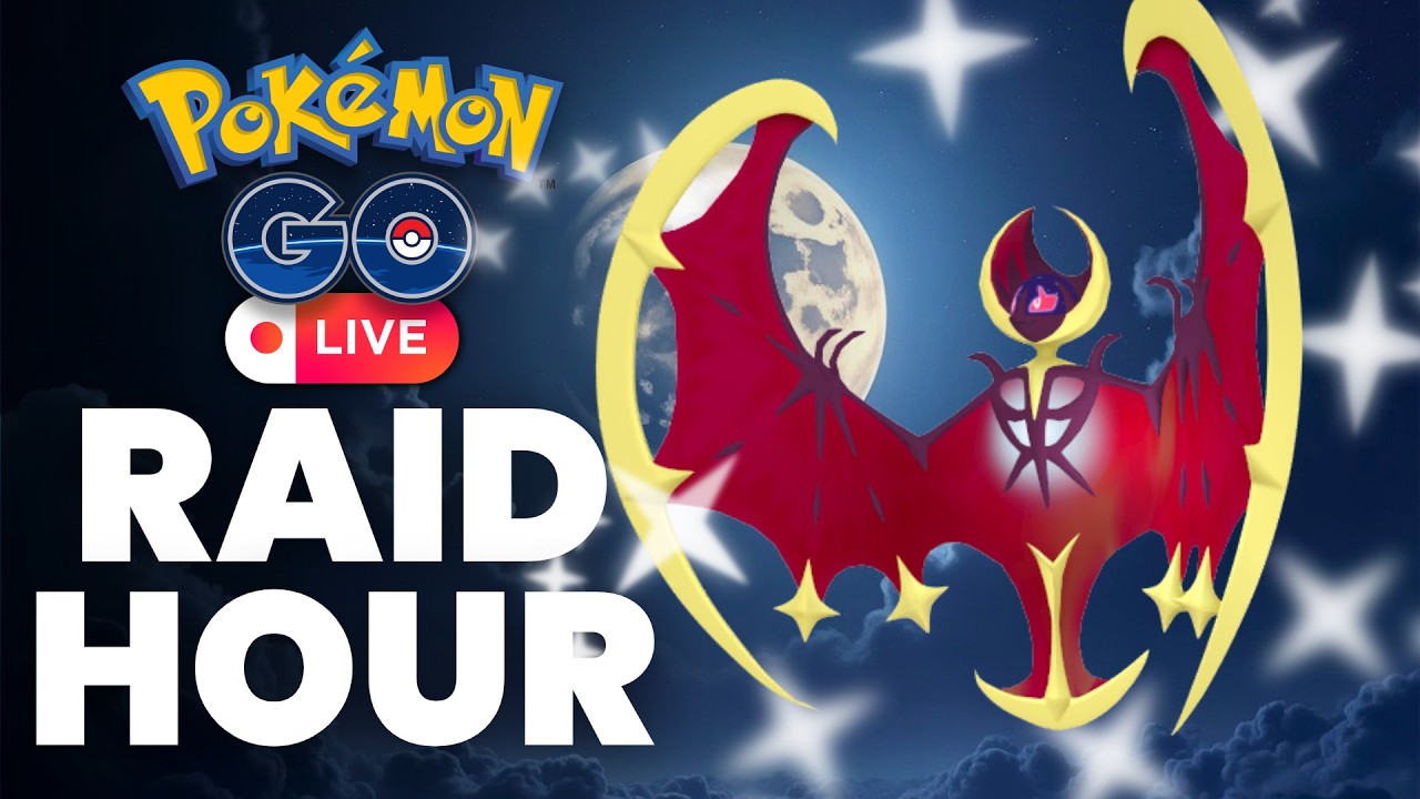 SHINY LUNALA HUNT! ✨ Raid Hour Live & Remote Raids! | Pokémon GO background