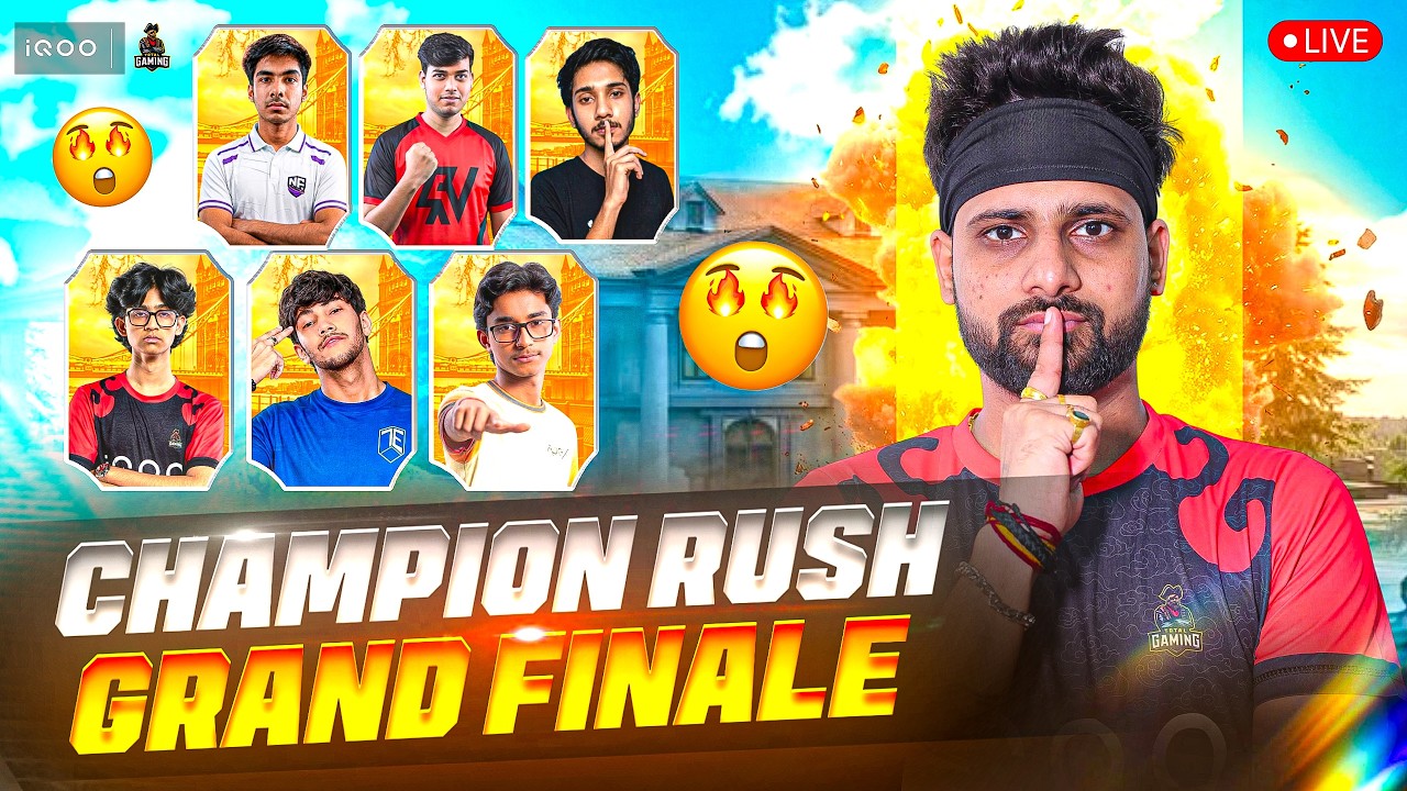 CHAMPION RUSH FORMAT GRANDFINALE I LIVE WITH TG FOZYAJAY #iQOO #iQOOZ11 background