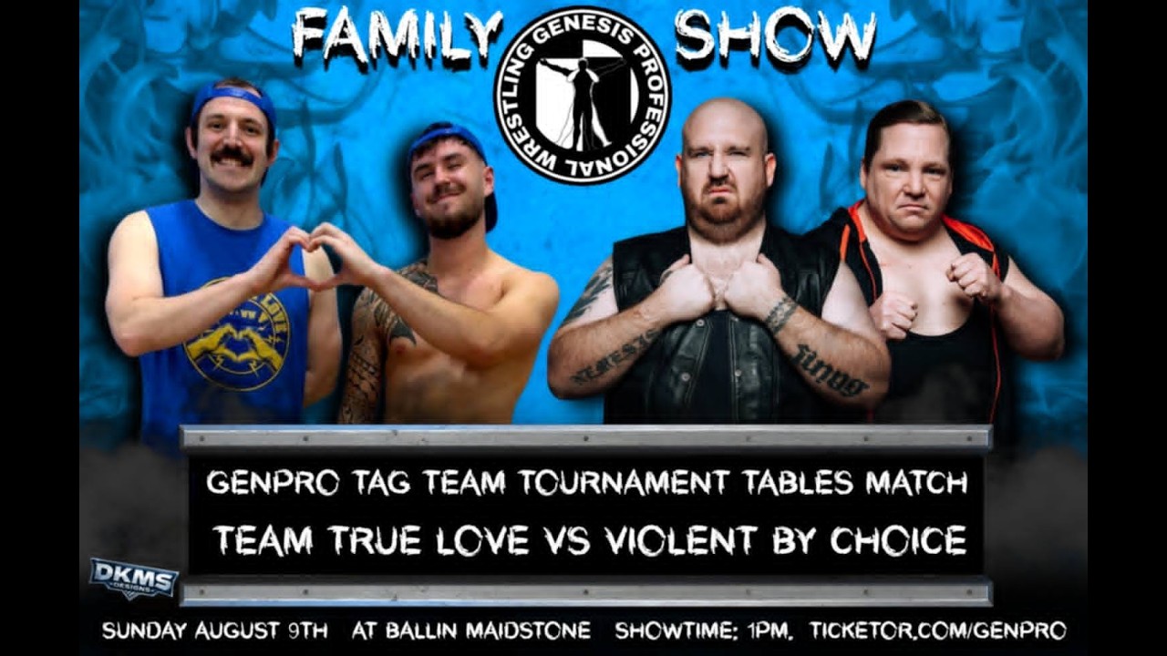 Tag Team Tournament Tables Match - Team True Love vs Violent By Choice background