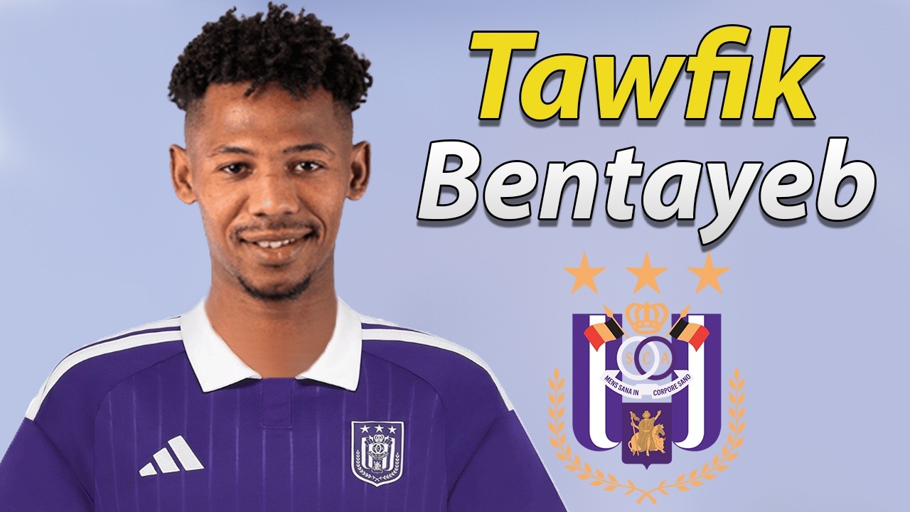 Tawfik Bentayeb ● Welcome to RSC Anderlecht 2026 🟣⚪🇲🇦 Best Goals & Skills background