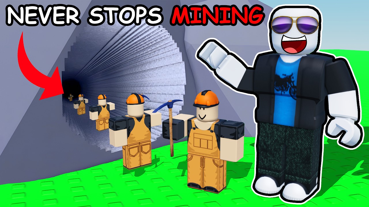 building THE MOST PROFITABLE Mining Factory in Roblox... background
