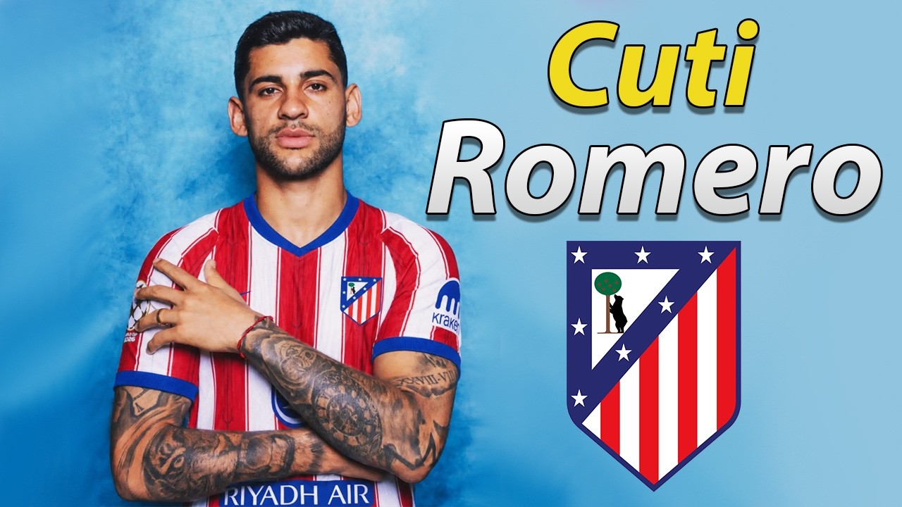 Cristian Romero ● Welcome to Atletico Madrid 2026 ⚪️🔴🇦🇷 Best Defensive Skills & Passes background