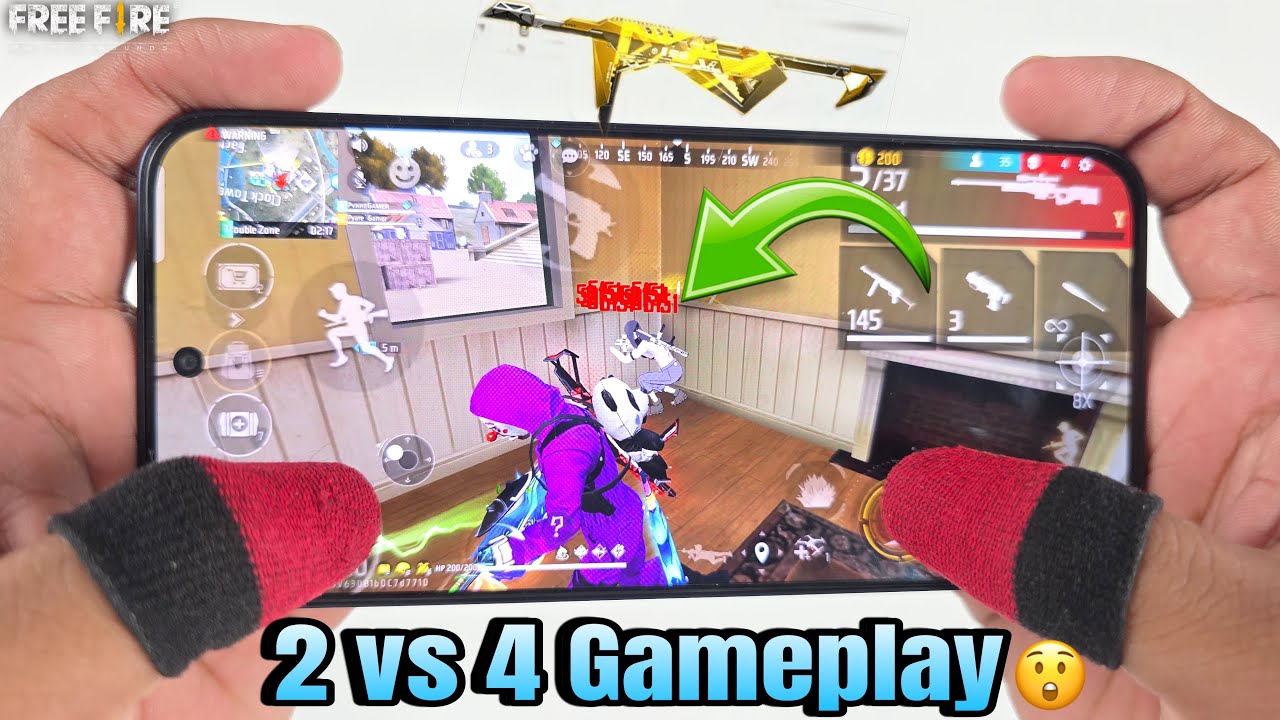 Poco x7 pro free fire gameplay test 2 finger handcam m1887 onetap headshot background