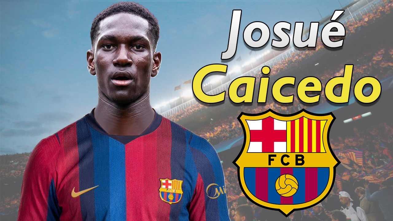 Josué Caicedo ● Welcome to Barcelona 2026 🔵🔴🇪🇨 Tackles, Skills & Passes background