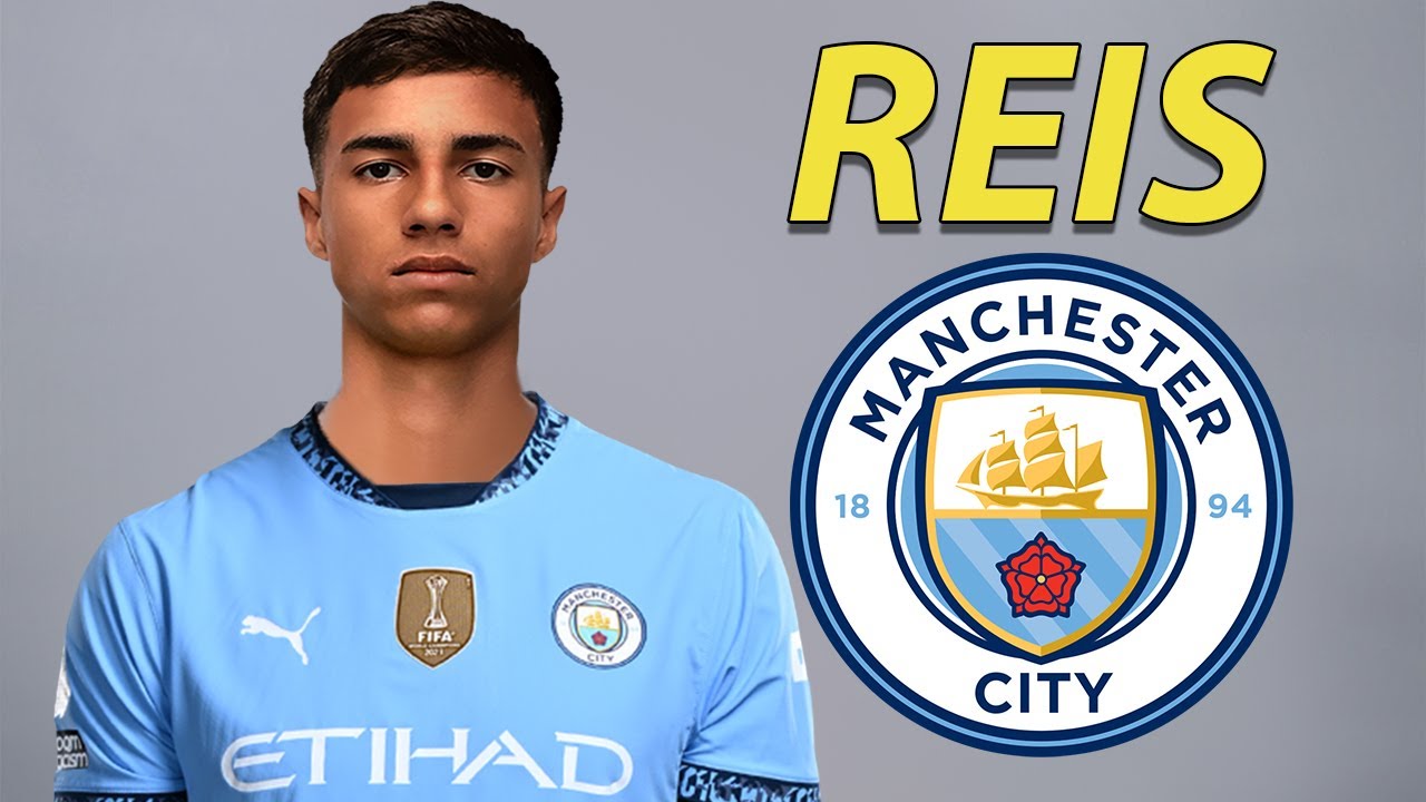 Vitor Reis ● Welcome to Manchester City 🔵🇧🇷 Best Defensive Skills & Passes background