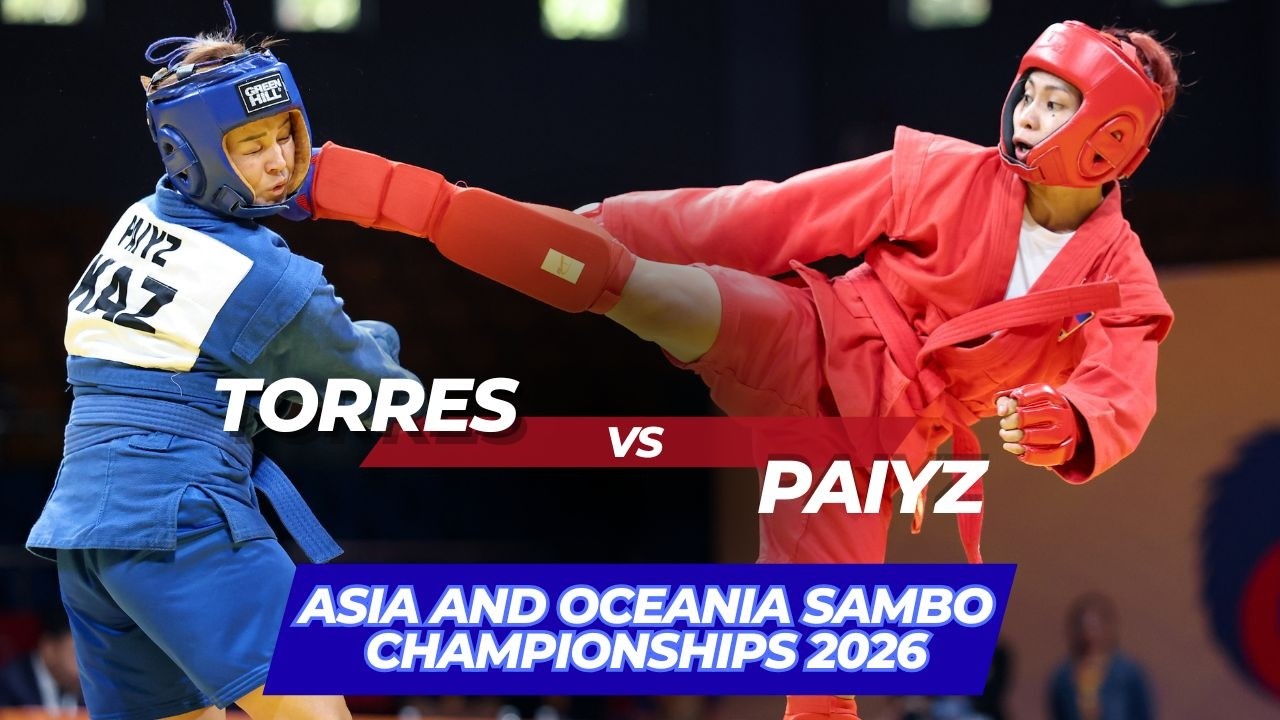 TORRES (PHI) vs PAIYZ (KAZ) - Asia and Oceania SAMBO Championships 2026 background