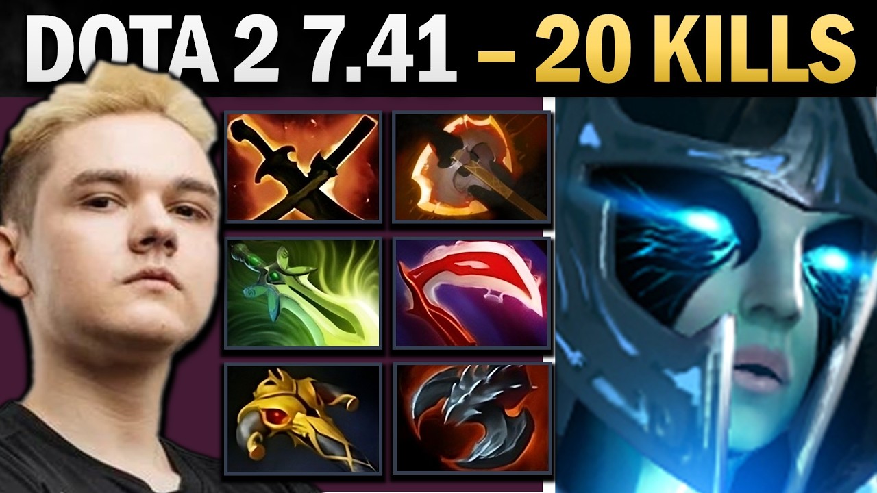 Phantom Assassin Dota 2 7.41 with 20 Kills and SNY - Dota Gameplay background
