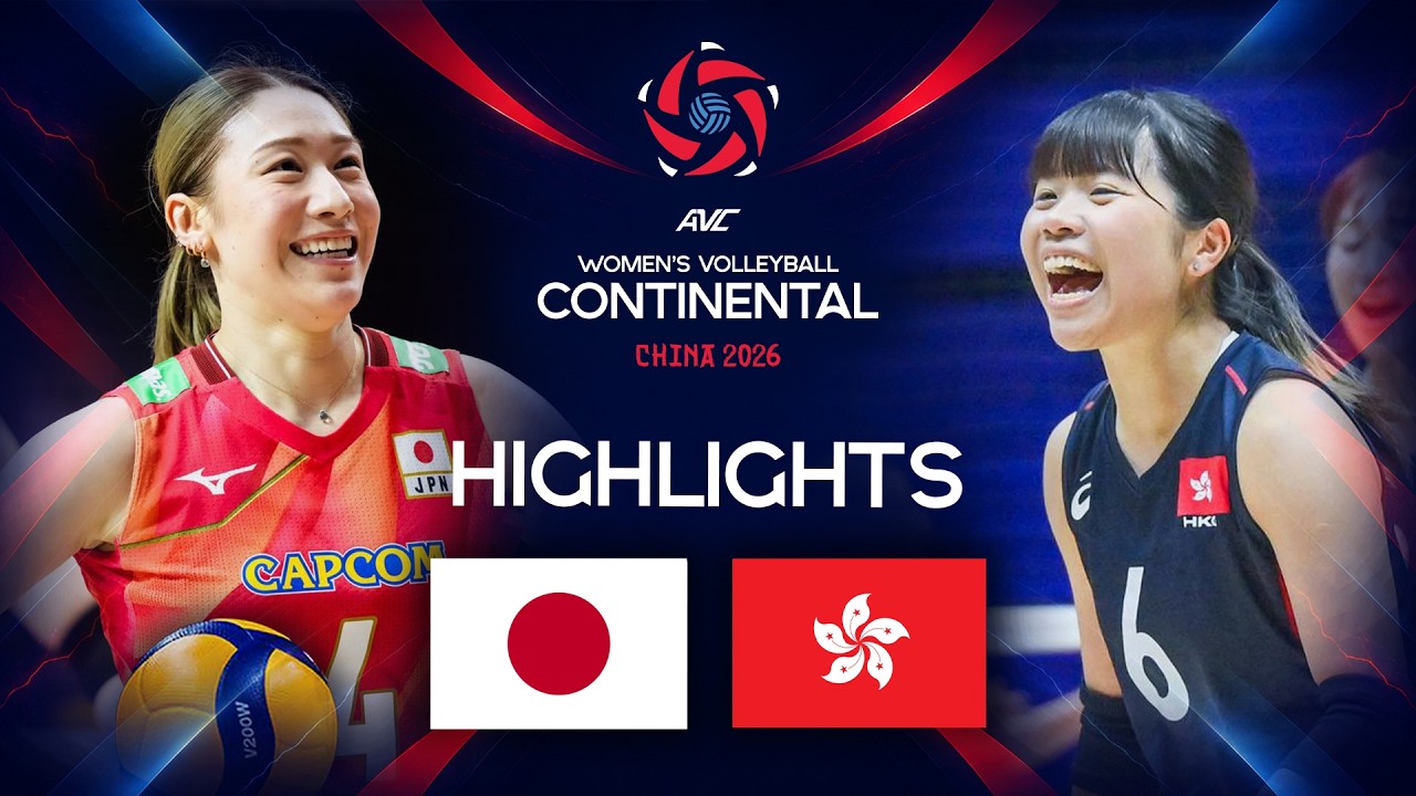 Japan 🇯🇵 vs Hong Kong, China | Preliminary Phase | AVC Women's Continental Championship | Highlights background