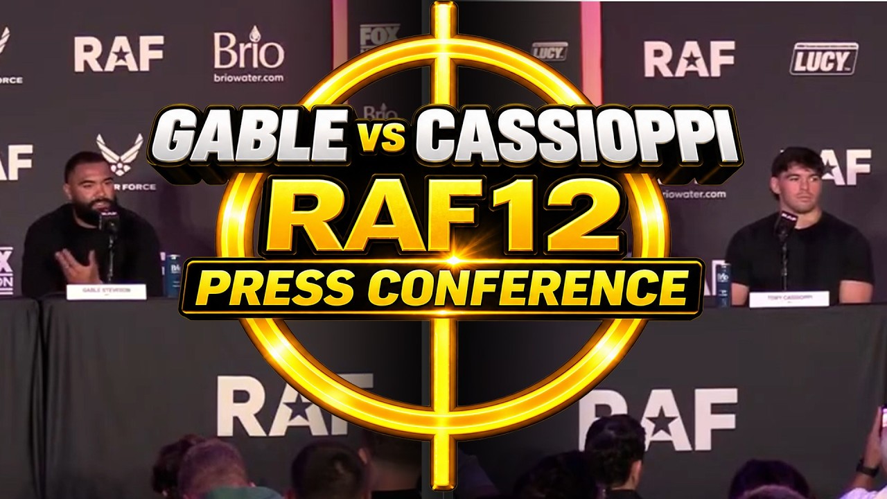 Gable Steveson vs. Anthony Cassioppi RAF 12 Press Conference | Steveson vs. Cassioppi background