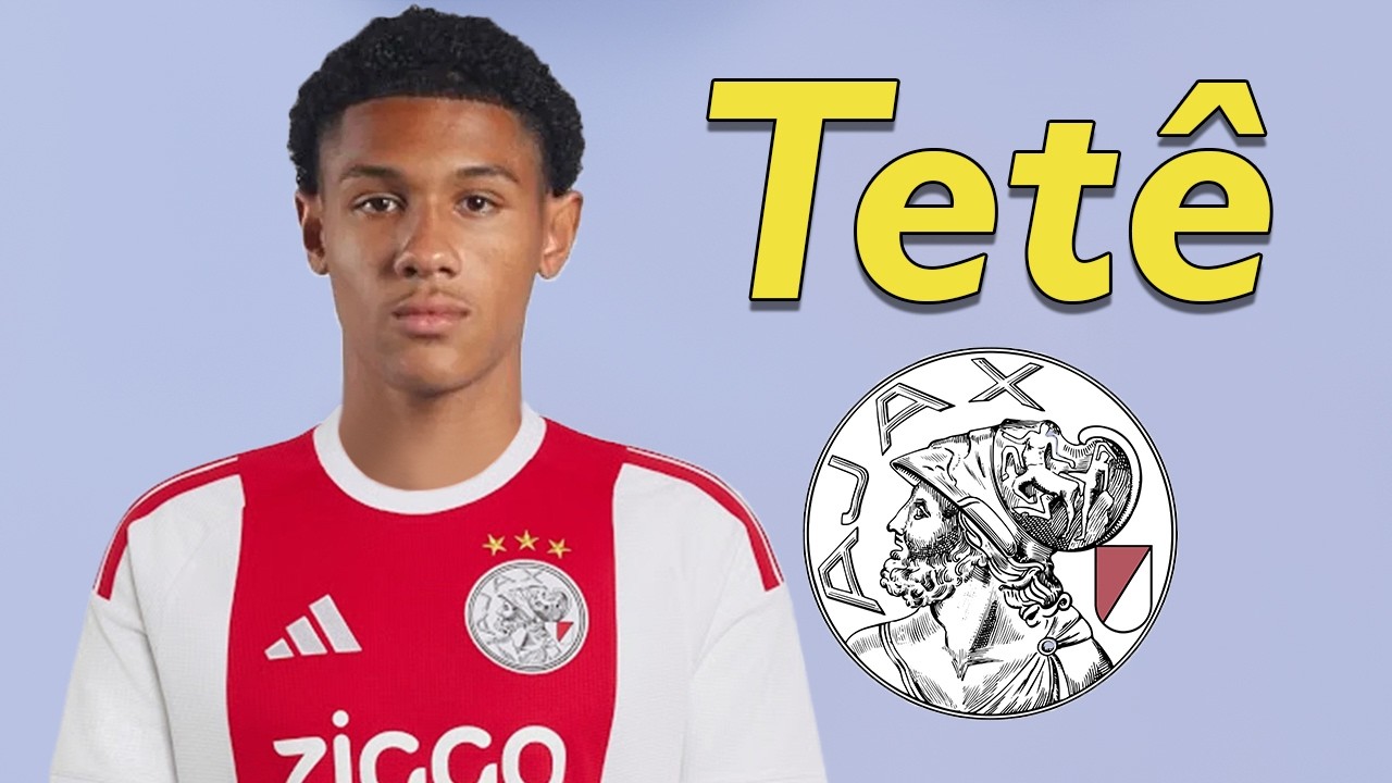 Tetê ● Welcome to Ajax Amsterdam 2026 ⚪🔴⚪🇧🇷 Best Skills, Goals & Assists background