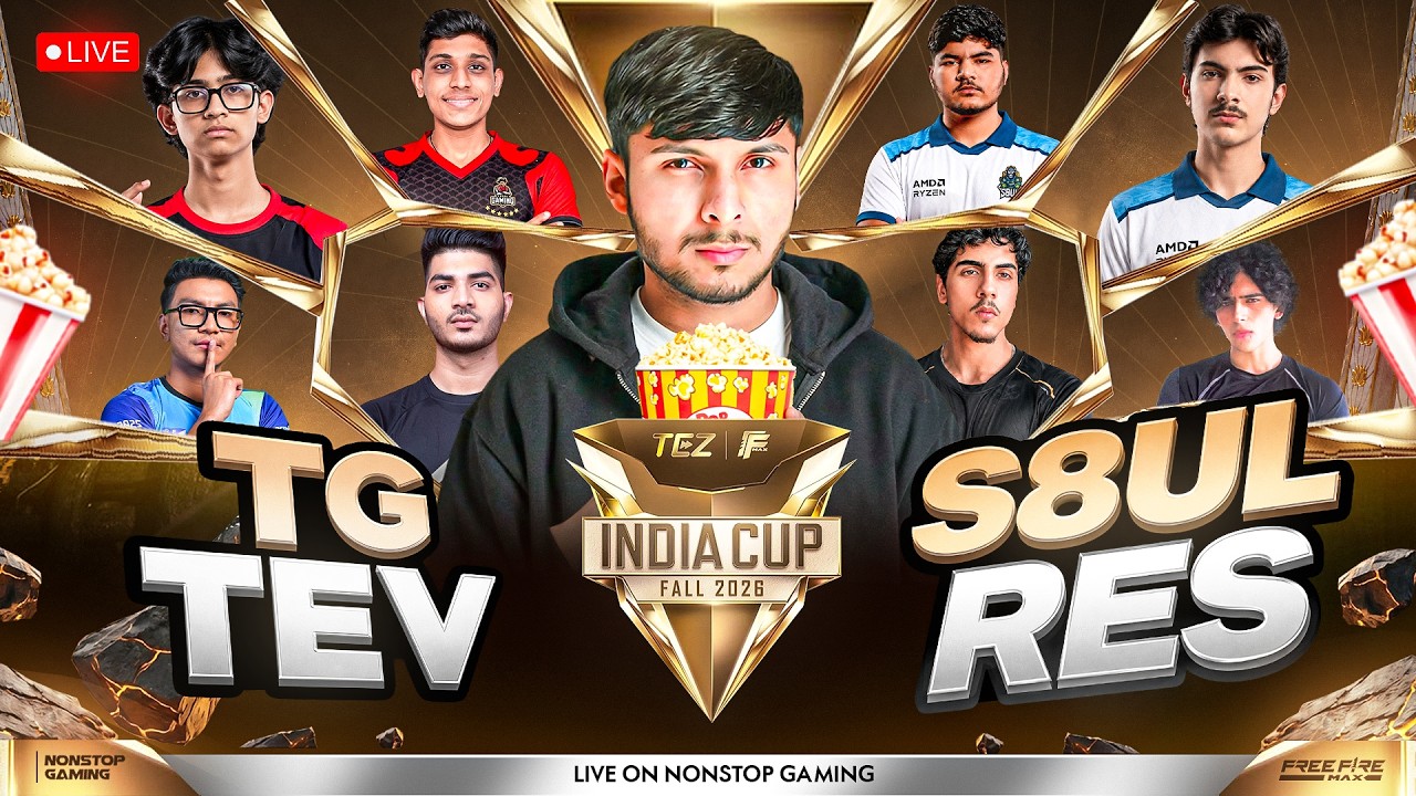 FFMIC 2026 FALL WEEK 2 GRP-B WATCH PARTY 🥶 || TG vs S8UL vs RES vs TEV #iQOO #iQOOZ11 background
