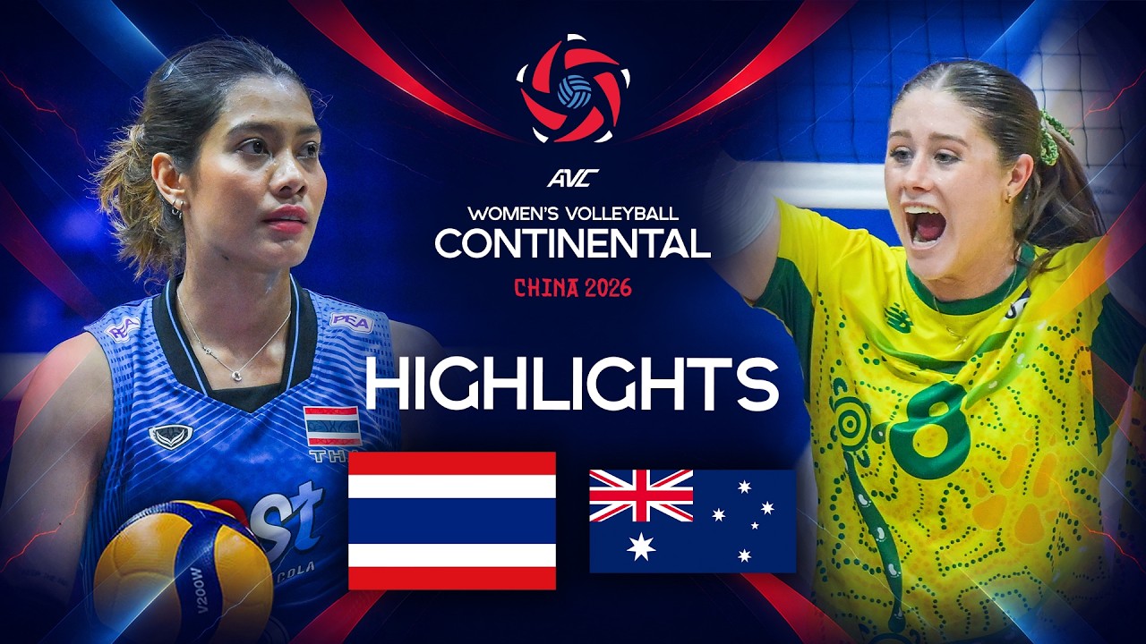 Thailand ๐น๐ญ vs. Australia ๐ฆ๐บ | Preliminary Phase | AVC Women's Continental Championship | Highlights background