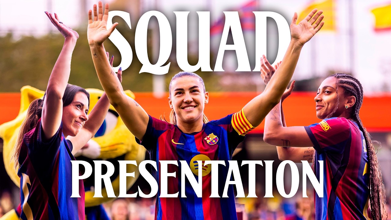 💥 2026/2027 SQUAD PRESENTATION & SPEECHES | FC Barcelona Femení 🔵🔴 background