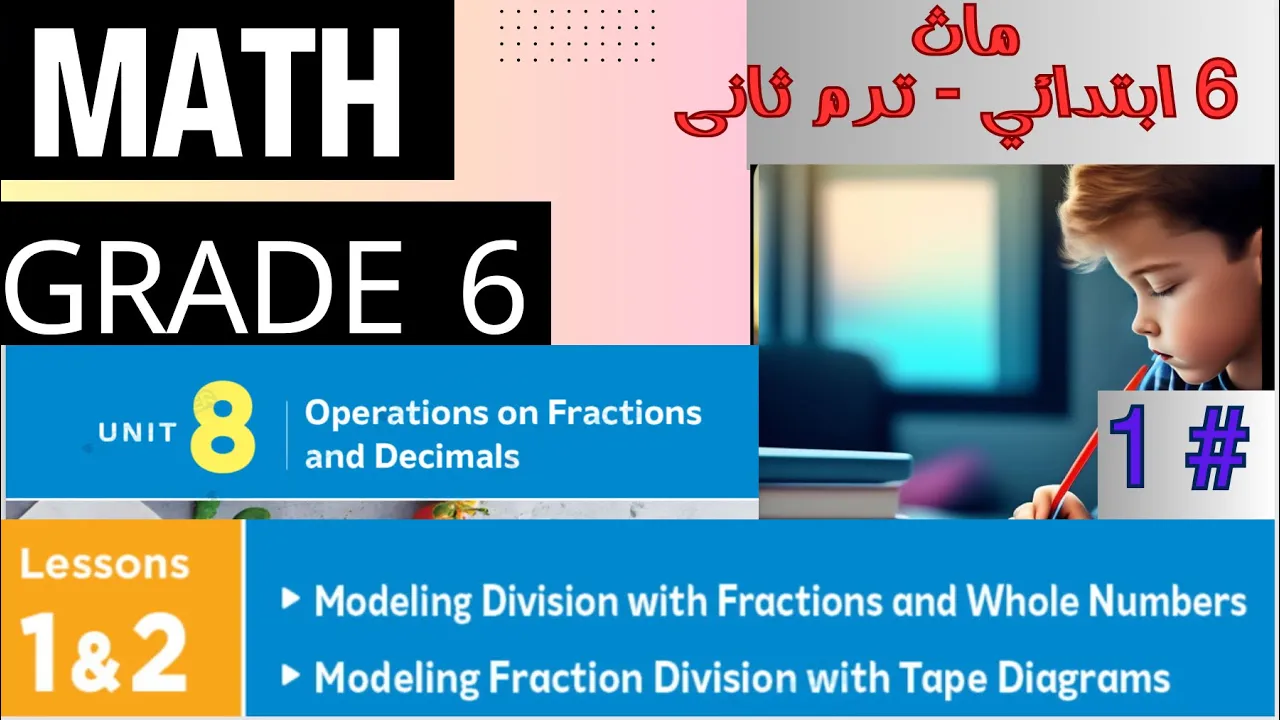ماث الصف السادس الابتدائي الترم الثاني// Math grade 6 // second term background