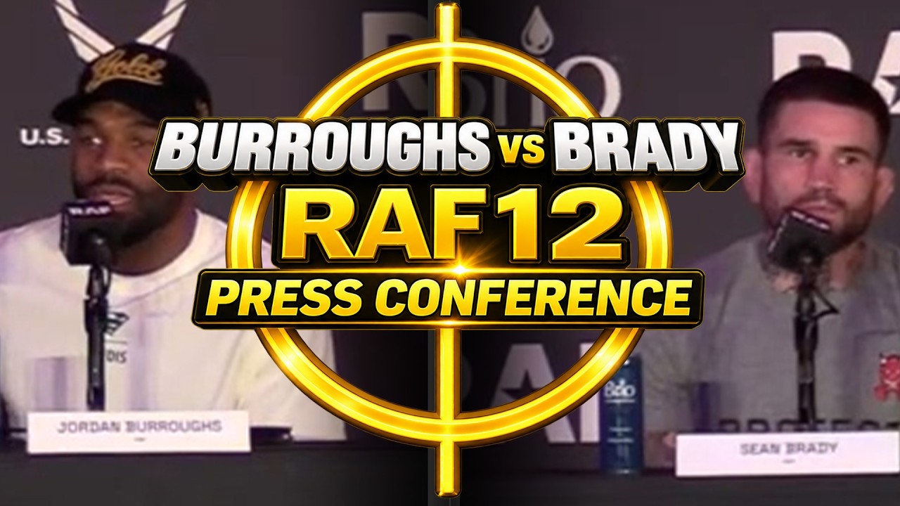 Jordan Burroughs vs. Sean Brady RAF 12 Press Conference | Burroughs vs. Brady | MMA Fighting background