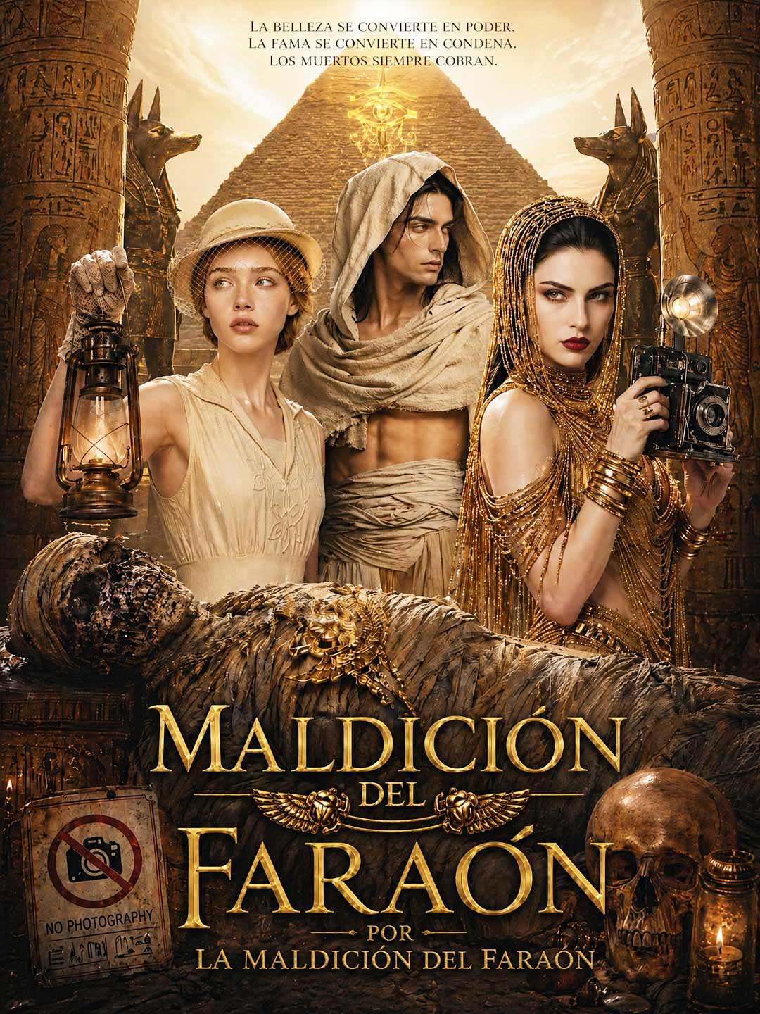Maldición del faraón poster