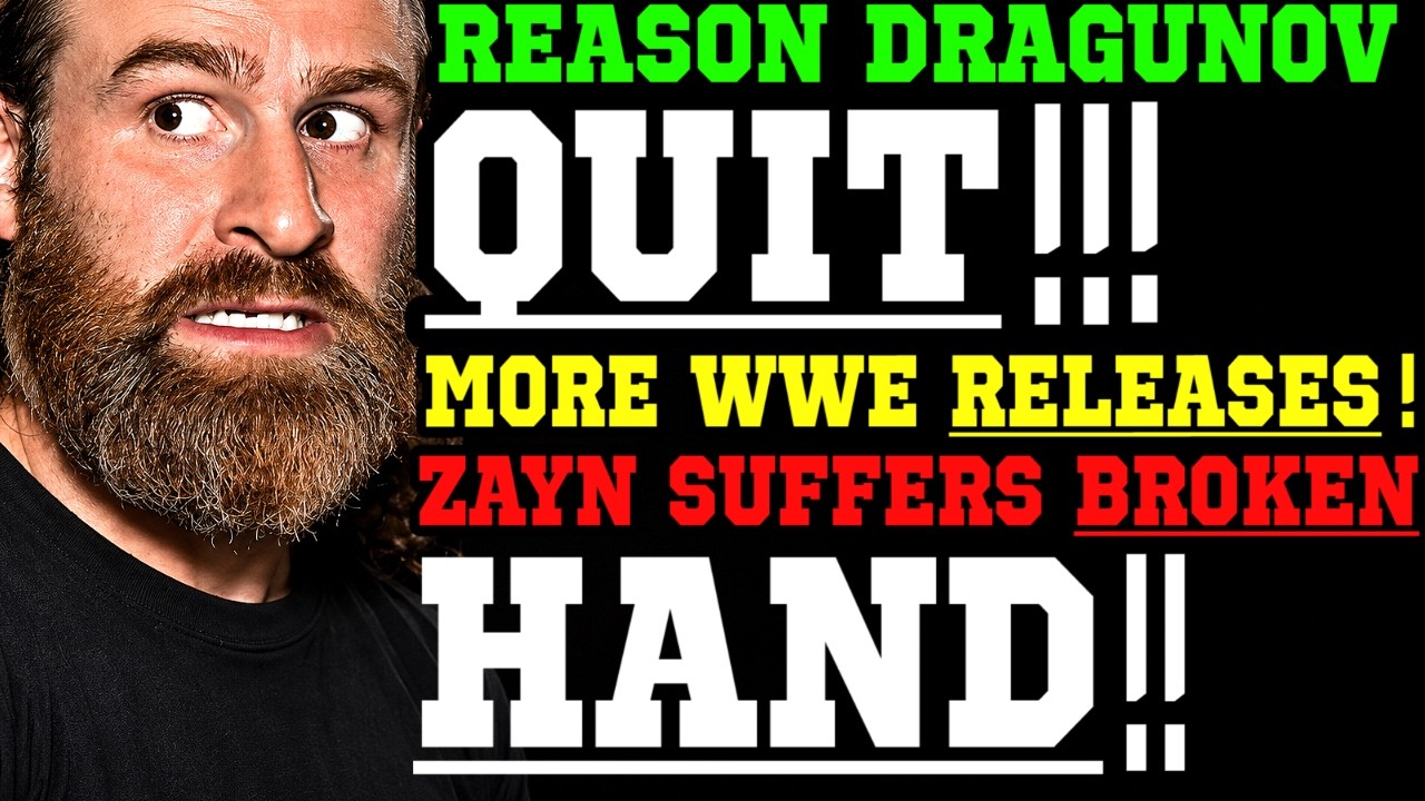 WWE News! Real Reason Ilja Dragunov Left WWE! More WWE Releases! Sami Zayn Out With Broken Hand! background