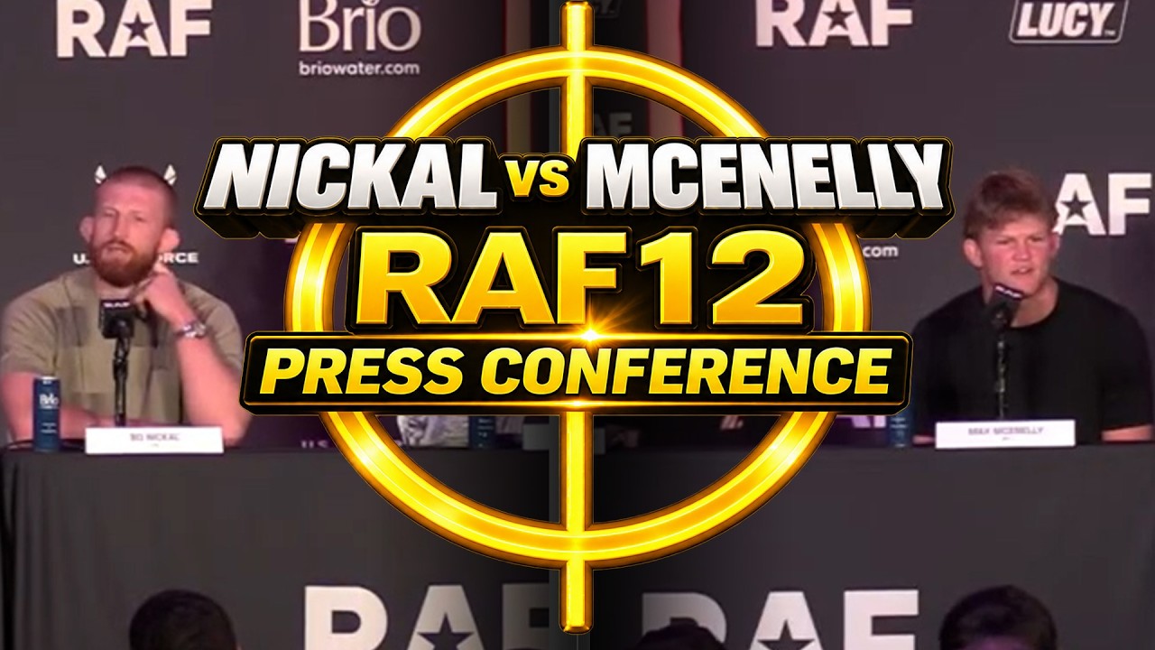 Bo Nickal vs. Max McEnelly RAF 12 Press Conference | Nickal vs. McEnelly | MMA Fighting background